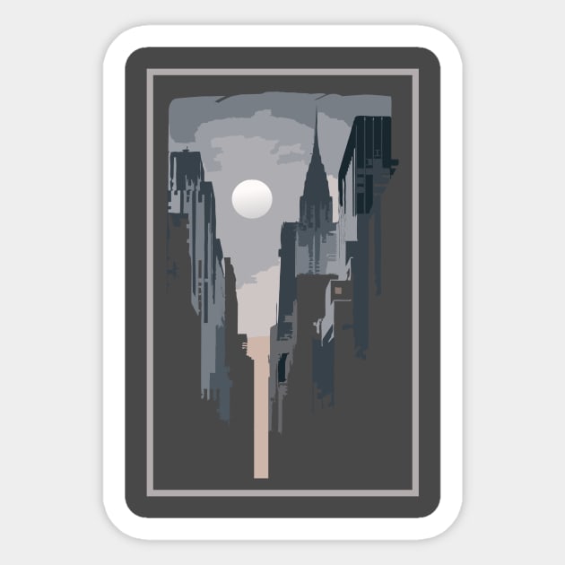 city grey Sticker by pilipsjanuariusDesign